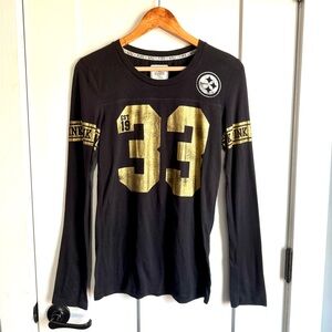 Victoria secret pink always a steelers girl shirt